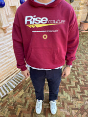 MEDITERRANEAN BURGUNDY HOODIE