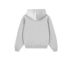 GREY MARL HOODIE